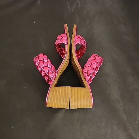 BRAND NEW ROCK&CANDY BY ZIGI DOUBLE BRAIDED STRAPS LOW BLOCK-HEEL SANDAL - Picture 12 of 15